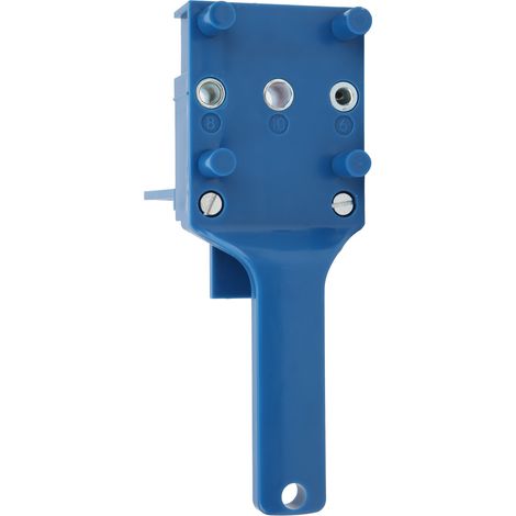 Outil de perçage droit pour le travail du bois, guide de perçage pour tourillons, outils à main, bleu (1/5)