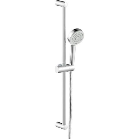 Hansa Basic - Set de pommeau de douche, barre et flexible, chrome 55780113 (1/2)