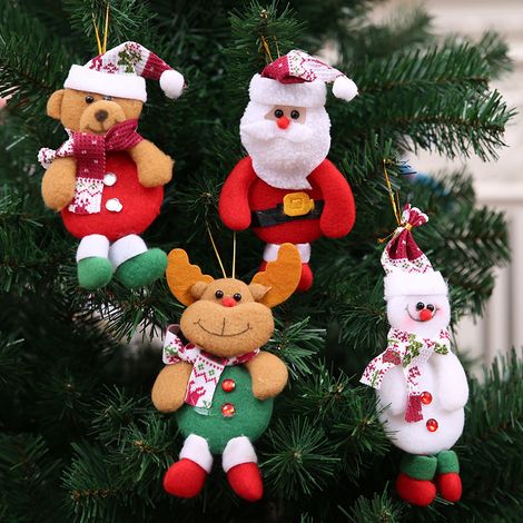 Christbaumschmuckstücke, Weihnachtsanhänger, 1 Weihnachtsmann, 1
