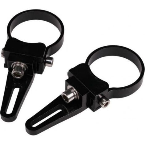 Fixation Projecteur LED - - 44MM - Aluminium - Noir - Visserie Inox