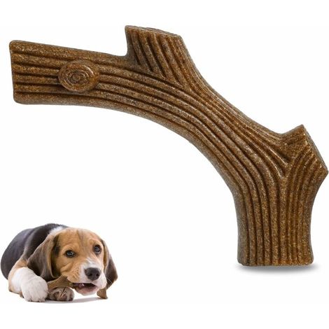 Jouet Chien Indestructible,--Lefoue 21 cm Jouets pour Chiens à Mâcher,Soins Dentaires,EntraîNement Musculaire à Mâcher,Saveur De Boeuf Jouet pour Chien Qui S'Ennuie,pour Chien de Moyenne et Grande Rac (1/5)