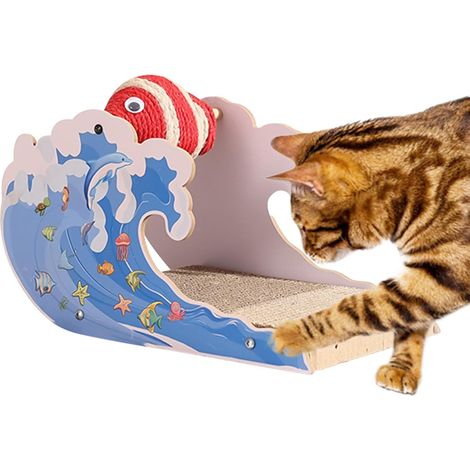 Chat Bratching Board avec Balle - Chat grattant Le Jouet à Balle - Dessin (1/5)
