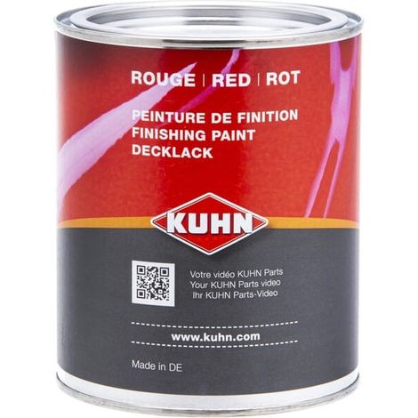 Peinture rouge 1L KUHN 83503018