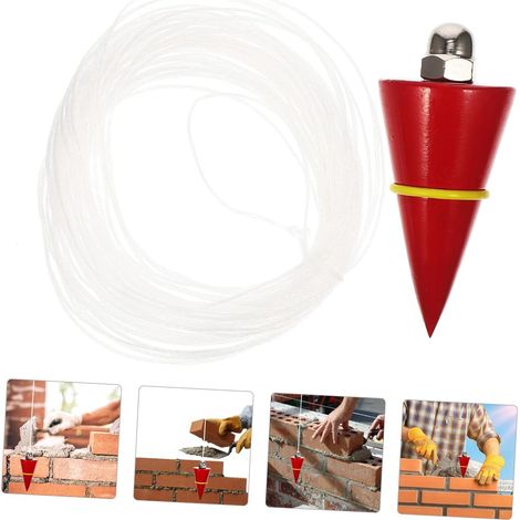 Marteau à Fil en Acier 300g Outil de Mesure de Construction Précision Solide pour Nivellement Fondation Chantier Bâtiment Couleur Aléatoire (1/5)