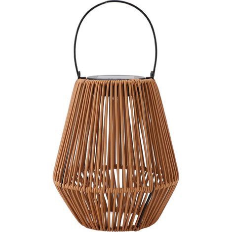 Lanterne Solaire Étanche IP44 Décorative en Fibre Tressée, pour Jardin, Cour, Porche, Arbre, Pelouse – Éclairage Extérieur d'Ambiance Résistant à l'Eau (1/5)