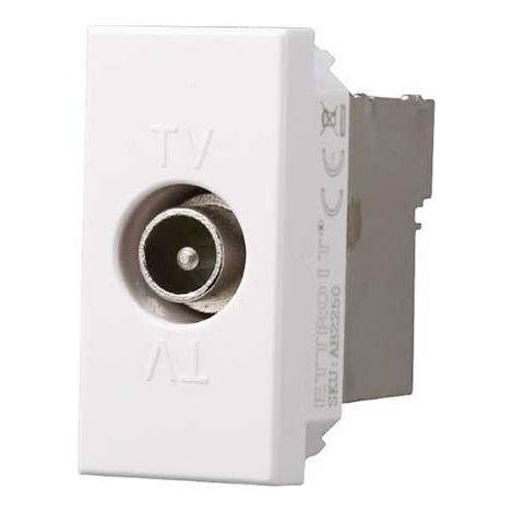 TV Direct Koaxialbuchse Bticino Axolute kompatibler Weiß farbe Ettroit AB2250