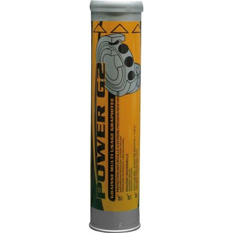 Graisse en cartouche 410g graphite – Lubrification sèche jusqu'à 550°C – Étanchéité pour systèmes soumis à fortes charges – Minerva (1/3)