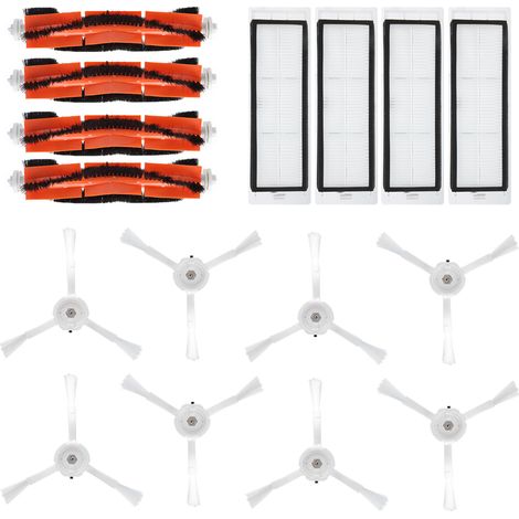 Kit d'accessoires pour aspirateur robot Xiaomi Roborock (16 pièces) : brosse principale, brosse latérale et filtre. (1/4)