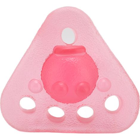 Boule triangulaire TPR rose extenseur de doigts, renforcement de la préhension, jouet d'exercice d'élasticité des mains (1/5)