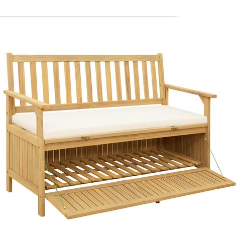 Maison Exclusive - Panchina con contenitore 2 -Seater 120 x 63 x 84 cm (1/5)