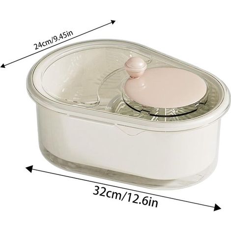 Obst- und Gemüseschleuder: Salatschleuder, manuelle Schleuder, Reinigungsgerät für frisches Obst und Gemüse mit Schüssel, handliche Salatschleuder