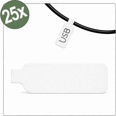 Quadrios 26CA791 26CA791 Etichetta per cavi 20 x 40 mm Colore campo di marcatura: Bianco Numero di etichette: 25