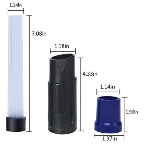 Embout Aspirateur Passe Partout, Accessoire Brosse Aspirateur, Dust Brosse Accessoires Aspirateur, Tuyaux d’aspirateur Universel pour Air Vents/Tiroirs/Voiture/Outils/Artisana (1/3)