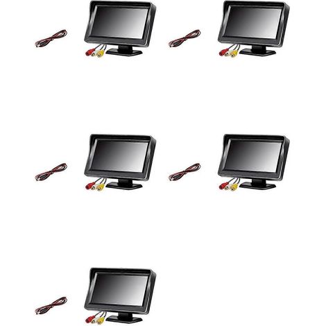 Caméra de recul grand angle 5X avec écran LCD TFT 4,3 pouces ou moniteur étanche, vision nocturne, fonction de recul. (1/4)