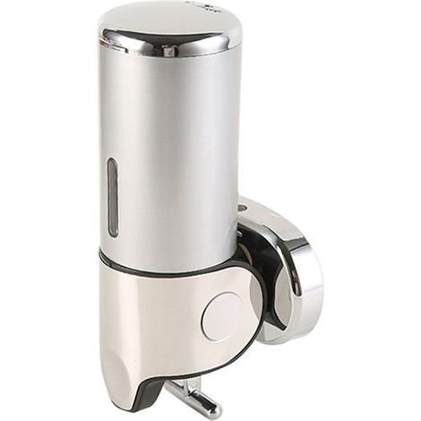 royaluxe - Distributeur de savon à pompe à chambre unique de 500 ml, distributeur de désinfectant pour les mains, distributeur de shampoing et de gel douche pour salle de bain, hôtel, bureau (1/5)