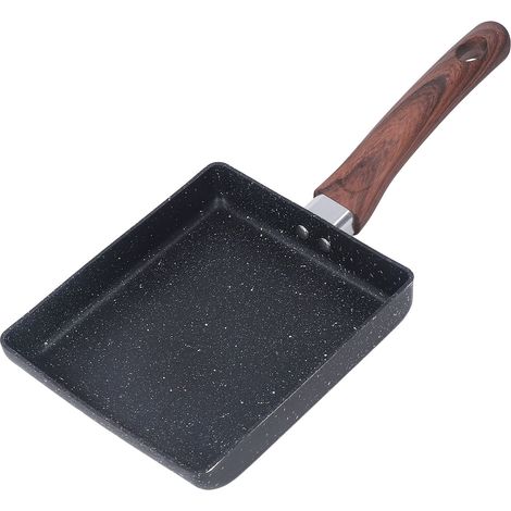Poêle plate rectangulaire antiadhésive pour petit-déjeuner, idéale pour les omelettes japonaises à la maison. (1/5)
