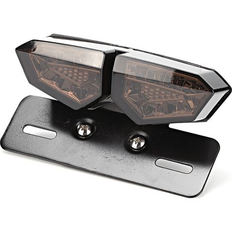 Feu arrière Moto LED Multifonction Rétro Clignotants Frein Stop Puissance (1/5)