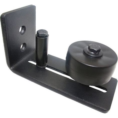 Kit de 2 Guides au Sol pour Portes Coulissantes Style Grange, Système de Guidage Réglable avec Roulettes, Accessoire de Quincaillerie pour Aménagement Intérieur et Placards (1/5)
