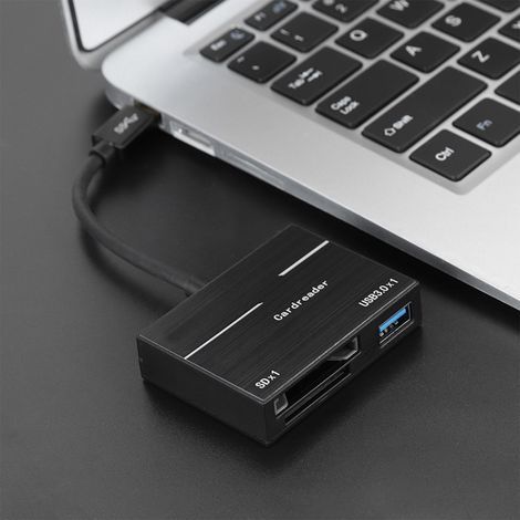 High-speed XQD Type C memory card reader, USB 3.0 adapter (1/5)