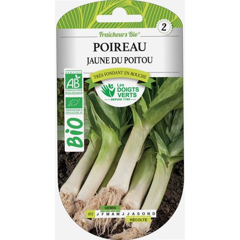 Semillas de puerro amarillo del Poitou BIO Los Dedos Verdes