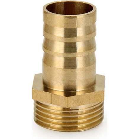 Full Gap Lot de 8 colliers de serrage pour tuyau, raccords en laiton, adaptateurs de raccord de tuyau, filetage mâle 6 mm/4,5 mm (1/2)