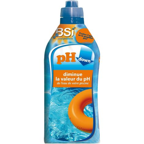 pH Down Liquide pour Diminuer pH de piscine 1 L, Bleu (1/5)