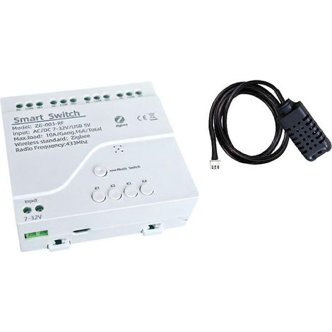 Interrupteur intelligent Tuya Zigbee WiFi 4 canaux B (1/5)
