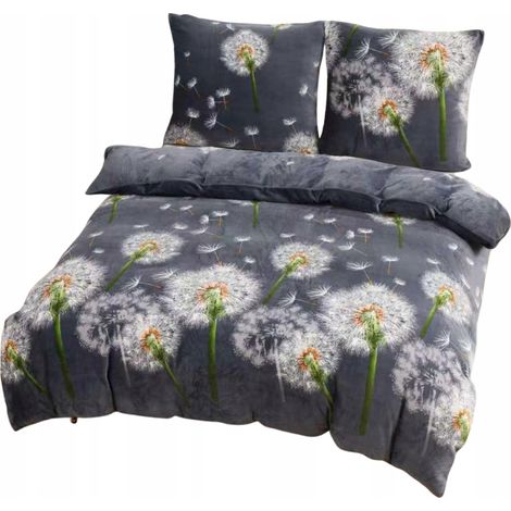 Parylux Fleece-Bettwäscheset „Abendliche Löwenzahn“ Bettbezug 140x200 (1/3)