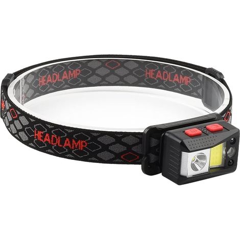 Lampe frontale LED rechargeable puissante pour activités outdoor, éclairage longue portée pour course de nuit, randonnée et camping (1/3)