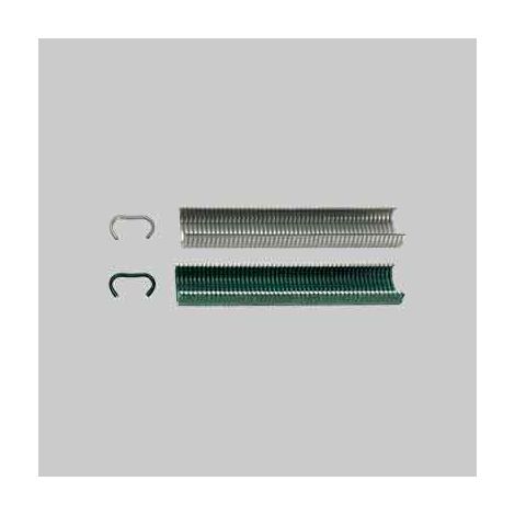 PUNTI IN STECCA PER PINZA RETE AUTOMATICA MUNDIAL Verdi, foro Ø 3-8 mm - Conf. 1000 pezzi