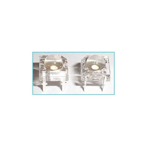 100 PZ LED F5 Super Flux diametro 5mm a 4 Piedi Bianco 6000K 3,1-3,3V