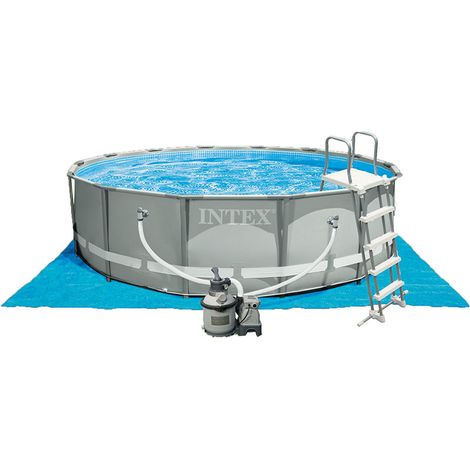 Intex – Tapis de sol en polyéthylène pour piscine – Protection contre saleté – Dimensions jusqu'à 549 x 274 x 132 cm – Réduit nettoyage saisonnier