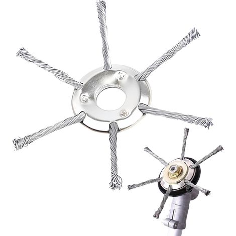 Professionelle Edelstahl-Unkrautbürste 150-230 mm, Fräskopf für Freischneider, Freischneiderkopf (1/5)