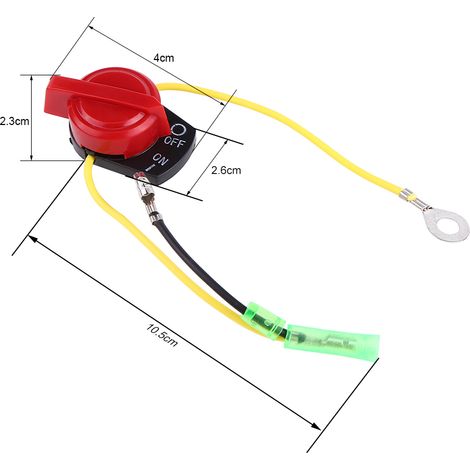 Lot de 2 interrupteurs marche/arrêt pour moteur de moto Honda GX120 GX160 (1/5)
