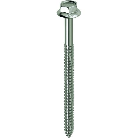 Mustad 100 pz Kovervit BS viti autofilettanti testa esagonale   6x60 mm (1/2)