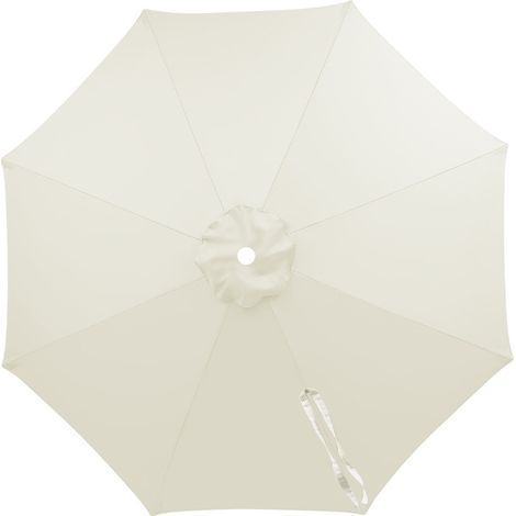 Housse de rechange pour parasol de 2 mètres – Imperméable – Résistante aux UV – Convient aux parasols à 8 baleines – Beige