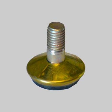 Piedino regolabile in acciaio ø 32 mm m8 - ottonato (25 pezzi)