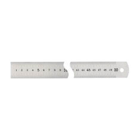 Réglet semi rigide inox classe II 500mm - Wilmart (1/2)