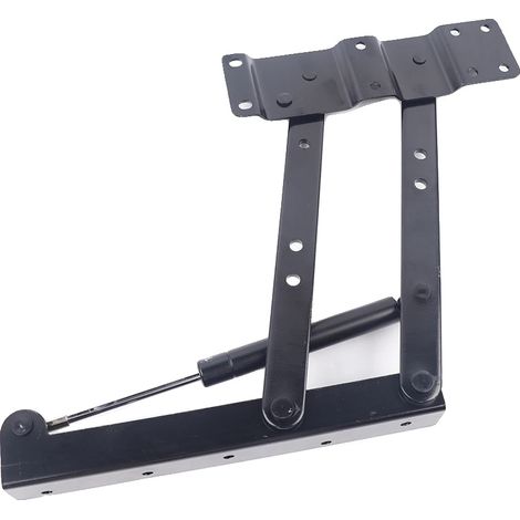 Mécanisme de table basse relevable pliant, hauteur réglable, design durable, noir (1/2)