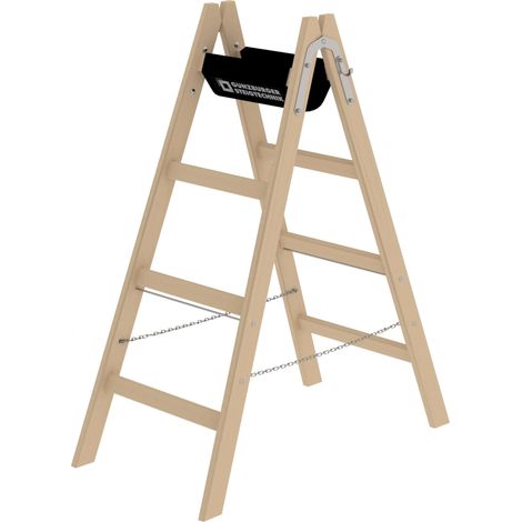MUNK Holz Stehleiter 2x4 Sprossen (1/5)