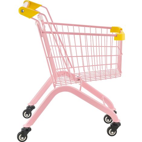 Mophorn Einkaufswagen für Kinder, Supermarkt-Spielzeug mit stabilem Stahlrahmen, 4 Rädern & robustem Netzkorb, mit 30 kg Tragfähigkeit, Rollenspiel-Zubehör für Kinder ab 3 Jahren (1/5)