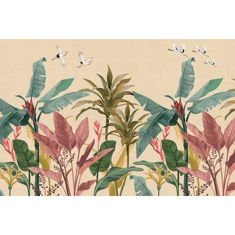 Papier peint panoramique - Forêt Tropicale - 130 cm x 87 cm (1/2)