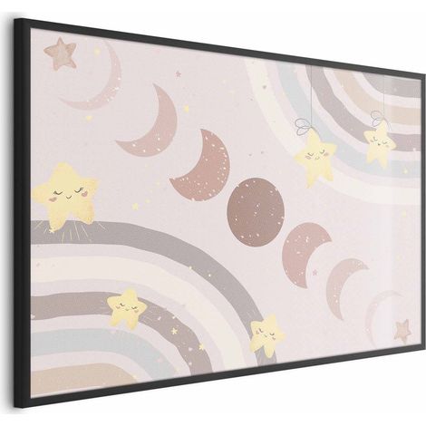 Poster - Fasi lunari con arcobaleno (1/4)