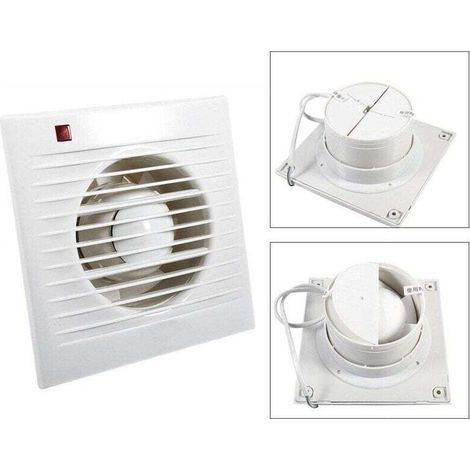 Ventilateur Extracteur d'Air 100 mm avec Clapet Anti-Retour 7 W Faible Bruit 26 dB(A) VMC (1/5)