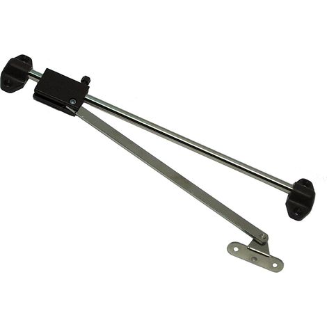 Asta frenata per ante a ribalta - 352 mm. - marrone