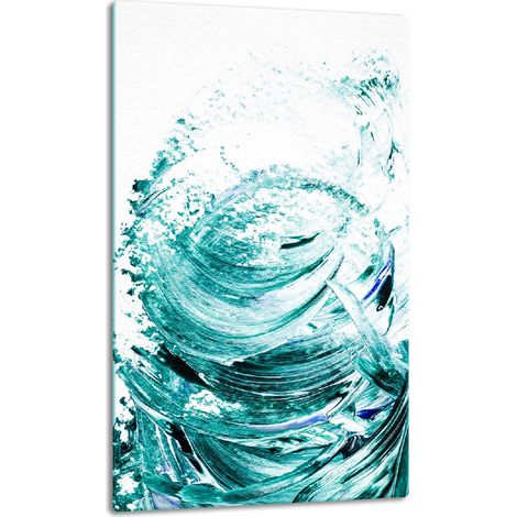 Tischplatte aus Glasplatte, 30x52 Wellenform (1/5)