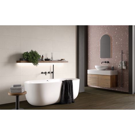 Angers – Azulejo cerámico efecto cemento para pared · 33x100 cm - Marfil - Caja · 4 piezas (1,33 m²) (1/5)