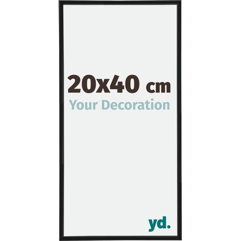 yd. - Cadre photo 20x40 - Noir Mat - Plastique - Annecy