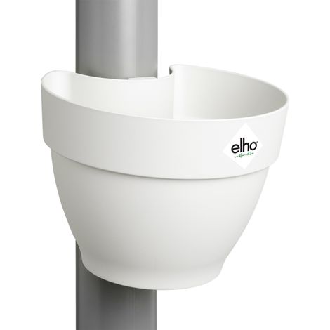 Elho Vibia Campana Pot Gouttière 22 - Blanc - L 22 x B 19.1 x H 16 cm - extérieur - 100% recyclé