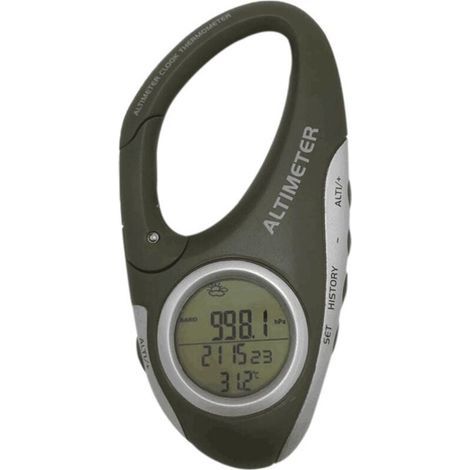 Barometer, Höhenmesser, Thermometer, Wettervorhersagemonitor für Klettern, Camping und Outdoor-Sport – multifunktional mit Hintergrundbeleuchtung (1/5)